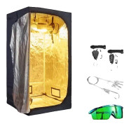 Inomhusodlingstält Kit, LED-odlingslampa, Flera storleksalternativ, Kit A