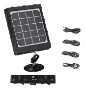 Solpanelsladdare, 8000mAh kapacitet, kompatibel med 6V, 9V, 12V kameror., 8000mAh