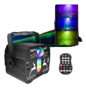Discoljus, RGB LED-stroboskop, Färgglatt Belysningseffekt, svart, EU-kontakt
