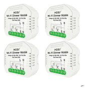 Smart WiFi Ljus Dimmer Switch, Fjärrkontroll, Fungerar med Alexa, 4 st