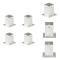 The Living Store Stolpfot 4 st galvaniserad metall 91 mm