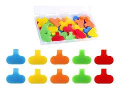 INF Trådetiketter, skrivbara återanvändbara nylonkabeletiketter 24-pack
