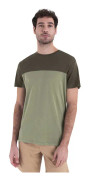 Icebreaker Merino 125 Cool-lite Sphere Iii Colour Block T-shirt Med Korta ärmar Grönt L Man