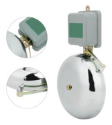BEL-7423055163583-Elektrisk klocka i rostfritt stål Glittrande elektriska klockor för högljudd dörrklocka Brandlarm dummy hårdvara