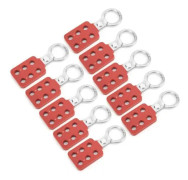 BEL-7590762049261-Raillon Tagout Röd Lås, Lås, Lås Hasp 10 st cylindrig hårdvara