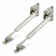 100N/22lb Gasfjäder Mjukstängande gångjärn Lock Sänker långsamt och stannar öppet långsamt Dörrflik för köksskåp Garderobskontor 2-pack