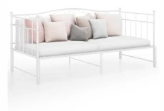 Vit metall utdragbar bäddsoffa ram 90x200 cm - FDIT - Utdragbar bäddsoffa - Spröjs - Contemporary