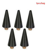 5 st utbytbara nagelprickande vax Pennhuvud Pärlor Strass Black onesize