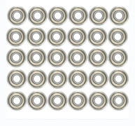 30 st 608zz Kullager, Metall Dubbelskärmade Snabblager H