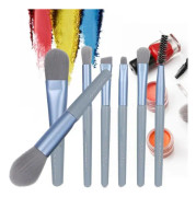 CEN 7st professionell ögonskuggsborste Portable Lip Cosmetic Brush Makeup Tools (blå)