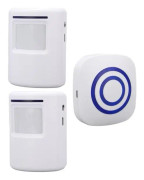 PAR - Kabelansluten monitorlarm Kabelansluten dörrklockalarm Rörelsedetektorlarm med 2 verktygssatsuttag EU-kontakt