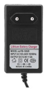 HURRISE litiumbatteriladdare DC 12,6V 2A strömadapter Ersättningsladdare för litiumjonbatteri