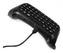 HURRISE Trådlöst tangentbord Mini Trådlöst Bluetooth Gaming Tangentbord Chatpad för PS4-kontroller