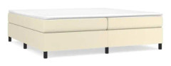 BEL-7029242421063-Sängfjäderbotten kräm 200x200 cm konstläder