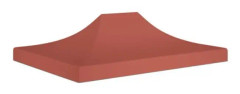 Mottagningstälttak 4x3 m Terracotta - FDIT - BEL-7029242374857 - UV- och vattentålig
