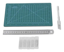 HURRISE Skärmatta 15x22 Tyg Skärmatta A5 15x22cm Slitstark Plast Exakt Inch mm Skala Skärmatta