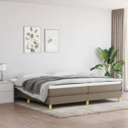 Sängfjäderbotten - FDIT - Taupe - 200x200 cm - Tyg