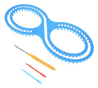 Round Knitting Loom Loom Knitting Board Loom Kit med virknålar för gör-det-själv filtstrumpor Scarfmössa