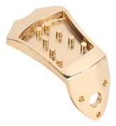 BEL-7293629064024-Mandolin Stjärtstycke Mandolin Stjärtstycke Metallbro Ersättningsdel Musikinstrumenttillbehör (guld)