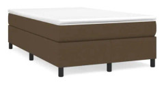 BEL-7329026736872-Box resårbädd med madrass Mörkbrun 120x200 cm