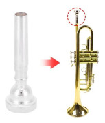 HURRISE C trumpet munstycke Trumpet munstycke, metall trumpet munstycke, Yamaha för trumpet entusiast musik saxofon Silver