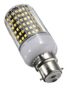 E14 B22 E27 26w Led 2835 Smd Varmvit / Vit Cover Majs Ljuslampa Glödlampa Ej- B22 White