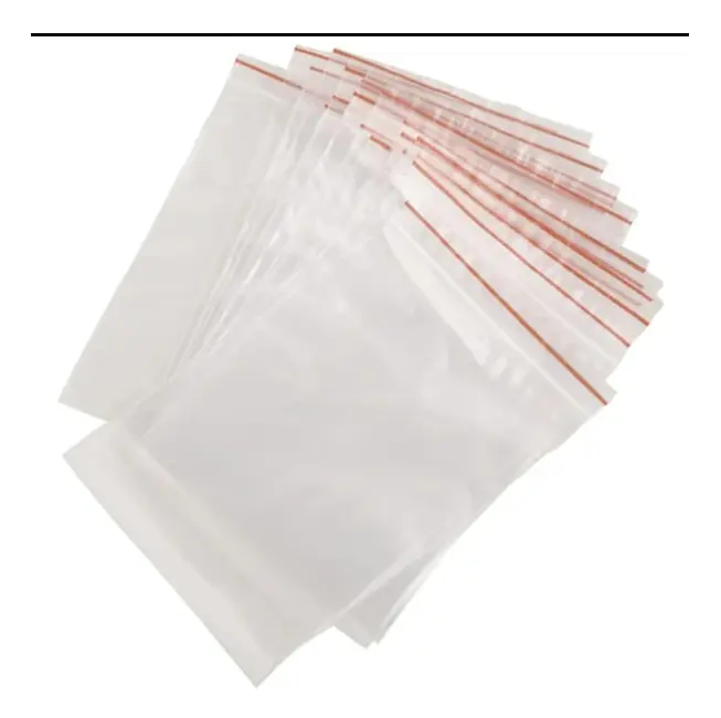 100 stycken i förpackning - 8x12cm Ziplock-påse/Ziplock-påse/Transparent