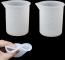 10st silikon 100ml mätkopp för smycken kristallskala re Clear 10pcs