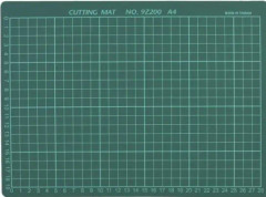 Schoole Stationary Cut Gridline Skärbräda Antisladd sömnadsmatta (A4 Single Face Green)