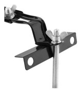 HURRISE Batterifack Justerbar Universal Metall Bilbatteri Fack Hållande Clamp Kit
