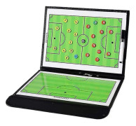 Football Coaching Board Coaches Urklipp Tactical Magnetic Board Kit med torr radering, markörpenna och dragkedja U