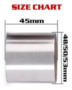 (50mm) Motorcykelavgasrör Ljuddämpare Katalysator Db Killer Ljuddämpare
