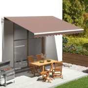 BEL-7458880576819-Ersättningstyg för markis Brun 4,5x3 m