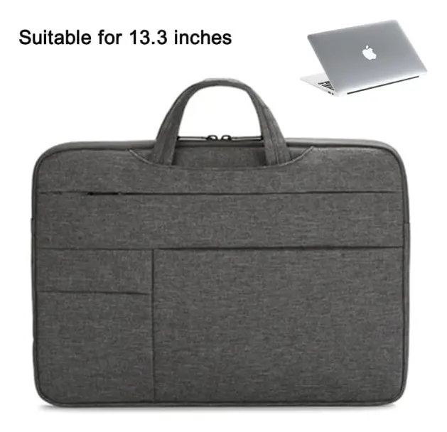 Lätt och vattentät 13,3/15,6 tums case Laptopväska med axelrem Laptopväska