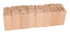BEL-7423055241656-Bökstämplar 16 st Handsnidade bokstämplar DIY Lera Keramik Tryckblock Verktyg Träblockspel