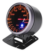 HURRISE Turbo Boost Gauge DC12V 2,5 tum Stång 60mm Bil Modifiering Turbo Gauge Mätare DC12V