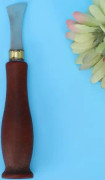 BEL-7423055280303-Läderverktyg Rynk kanterna på läder, blad av rostfritt stål, trähandtag, hantverksverktyg sybehör kostnad