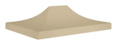 Mottagningstälttak 4x3 m Beige - FDIT - BEL-7076732161244 - UV- och vattentålig