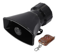 12v 100w 7 ljudtoner Hög bilvarningslarm Polis brandsiren Horn Högtalare med brun trådlös R