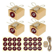 Gör-det-själv adventskalenderlådor Julnedräkning för barn 24 jul adventskalender Tom present