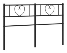 Svart sänggavel i metall 120 cm - FDIT - Klassisk - Tidlös - Robust och stabil