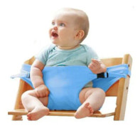 Ljusblå, 1 st, Matstolssäkerhetsbälte Baby Matstol Aux