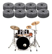 BEL-7643669902181-Trumcymbalkuddar 8 ersättningsfilttrummorcymbaldynor, svart tillbehör