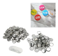 BEL-7696830424005 Blank Button Badge Parts Set Pins 100 Sets Consumable Hardware Badge Parts
