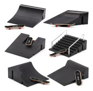 Mini Skateboards Half Pipe Finger Kit Ultimate Skateparks Träning Props Övning För Barn Och Vuxna Gåvor