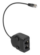 HURRISE Headset träningsadapter En-i-två kompakt headset träningsadapter, telefon tränings gps telefon
