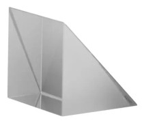 HURRISE triangulärt prisma K9 optiskt glas triangulärt prisma för undervisningsverktygspresent (15x15x15mm)