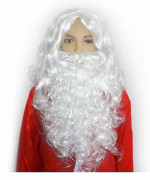 Santa Claus peruk med skägg, Christmas Sunmostar