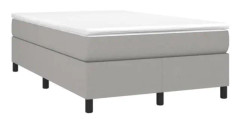 BEL-7667103832766-Sängfjäderbotten Ljusgrå 120x200 cm Tyg