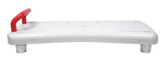LILIIIN 70 cm Badkarsbräda Badkarssits för personer med ergonomiskt handtag, röd+vit